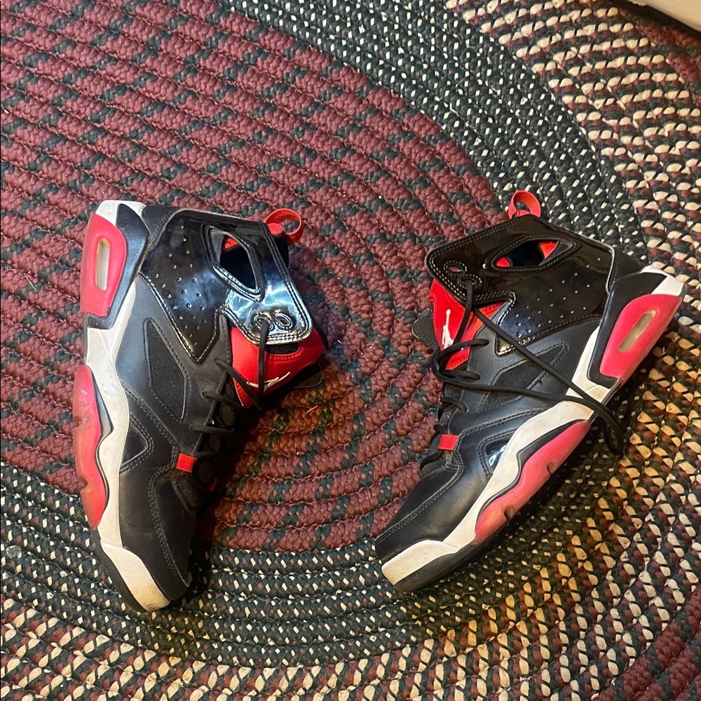 Jordan Flight Club 91 Red &‎ Black Sneakers Size 8.5